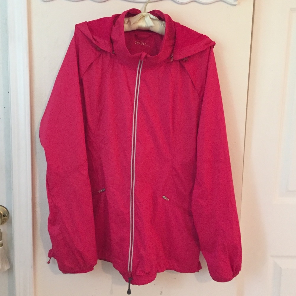 Zella Athletic Hooded Zip-Up Running Jacket